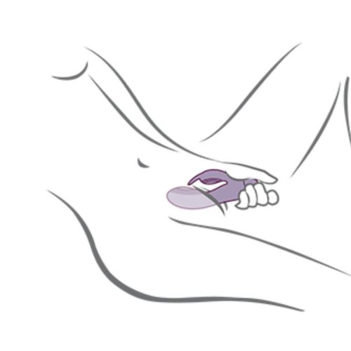 Rocks-Off Glo Girl – prémium nyúl vibrátor lilában