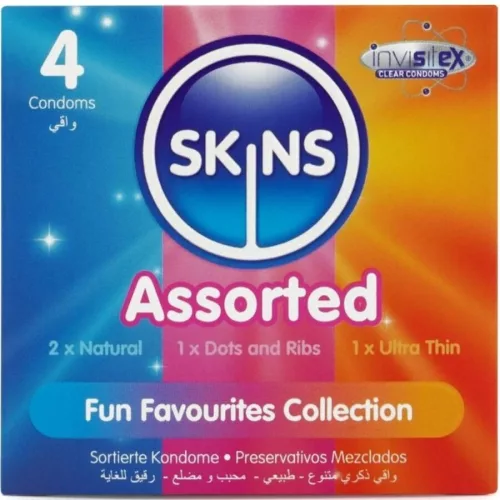 SKINS Assorted óvszerválogatás - 4 db