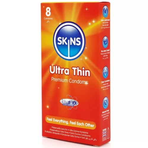 SKINS Ultra Thin ultravékony óvszer - 8 db