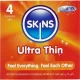 SKINS Ultra Thin ultravékony óvszer - 4 db