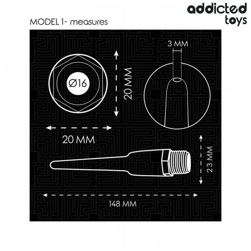 ADDICTED TOYS - anális tisztító univerzális adapterrel