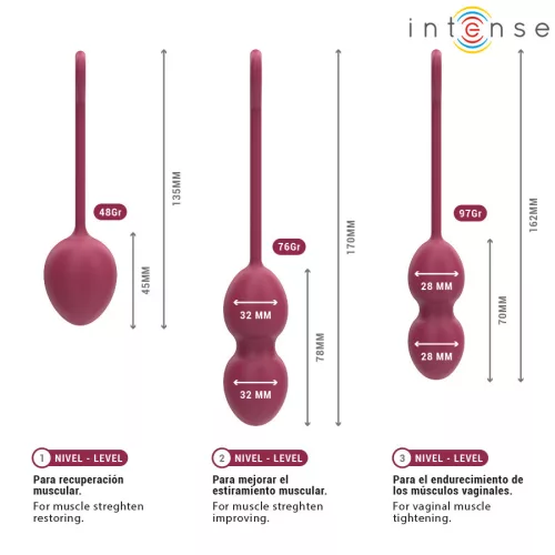 INTENSE – Charli Kegel golyók szett lila színben