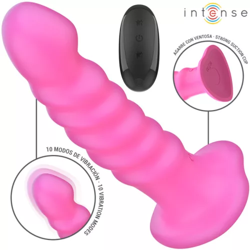 INTENSE Cindy – kanyargós dizájnyú L méretű vibrátor távirányítóval