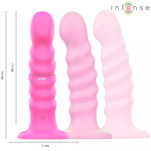 INTENSE Cindy – kanyargós dizájnyú L méretű vibrátor távirányítóval