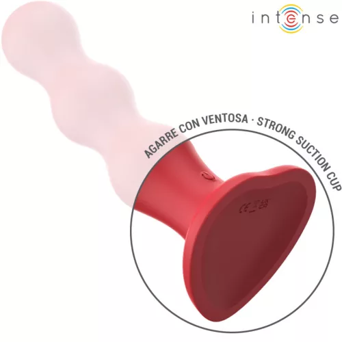 INTENSE Cody – piros távirányítós vibrátor szívókoronggal