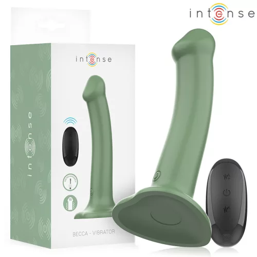 INTENSE Becca – zöld távirányítós vibrátor tapadókoronggal
