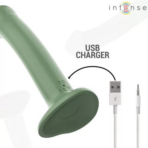 INTENSE Becca – zöld távirányítós vibrátor tapadókoronggal