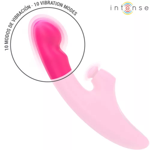 INTENSE – multifunkciós pink vibrátor, 10 vibrációval