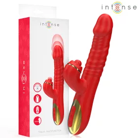   INTENSE Thalia – vibráló és döfő piros intim masszírozó