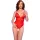 CHILIROSE – erotikus nyitott ágyékú bodysuit XL vörösben