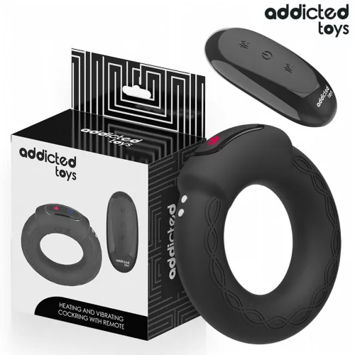 ADDICTED TOYS – fűtött vibráló péniszgyűrű távirányítóval