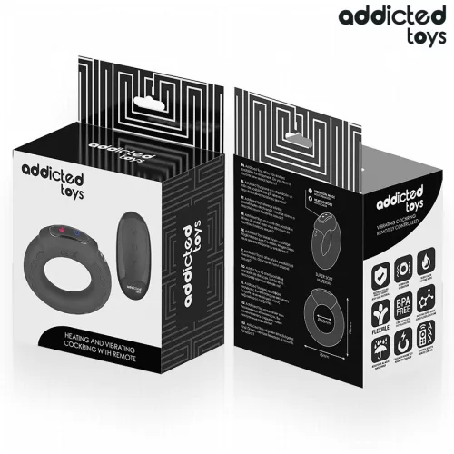 ADDICTED TOYS – fűtött vibráló péniszgyűrű távirányítóval