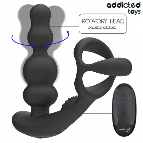 ADDICTED TOYS – forgó prosztata vibrátor távirányítóval