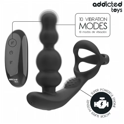 ADDICTED TOYS – forgó prosztata vibrátor távirányítóval