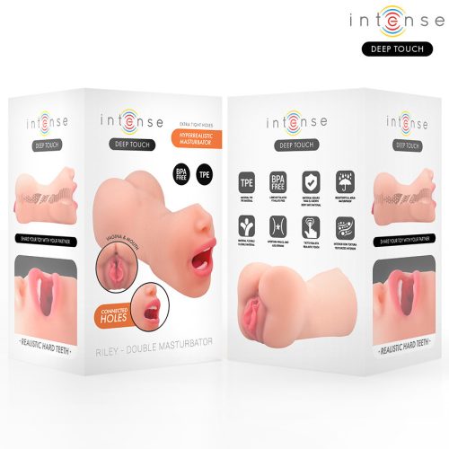 INTENSE DEEP TOUCH – Riley dupla száj- és hüvely maszturbátor