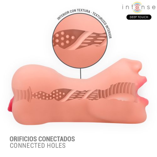 INTENSE DEEP TOUCH – Riley dupla száj- és hüvely maszturbátor