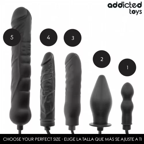 Addicted Toys Felfújható dildó Állítható méret P-pont stimuláló Szilikon