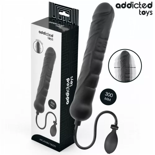 Addicted Toys Dildó Felfújható, Állítható Méret XL Fekete