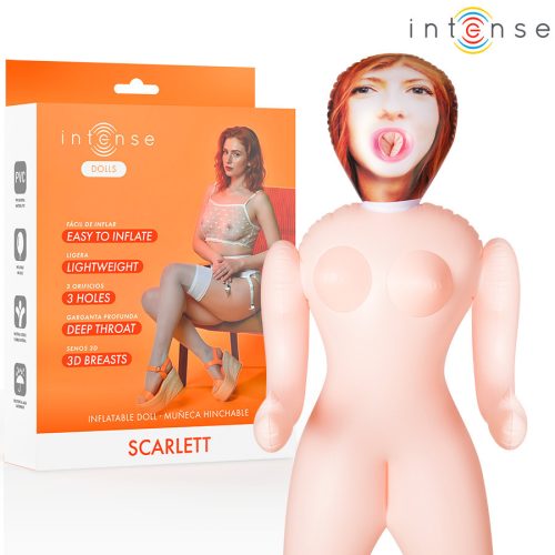 INTENSE DOLLS – Scarlett – felfújható intim társ három nyílással