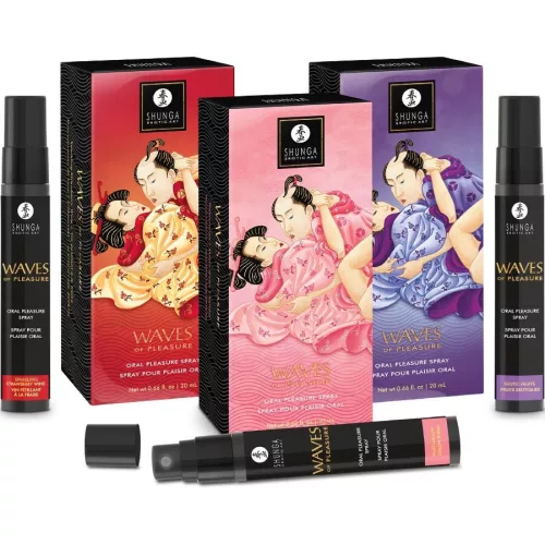 Shunga Waves of Pleasure orális spray - eperízű, 20ml