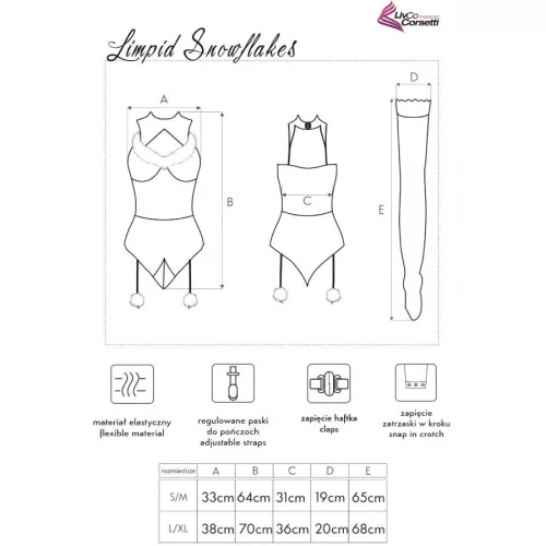 LIVCO CORSETTI FASHION – érzéki testharisnya karácsonyi kiegészítőkkel
