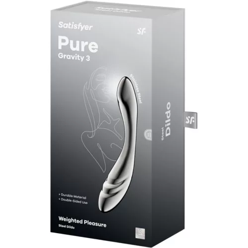 SATISFYER - prémium acél dupla végű dildó