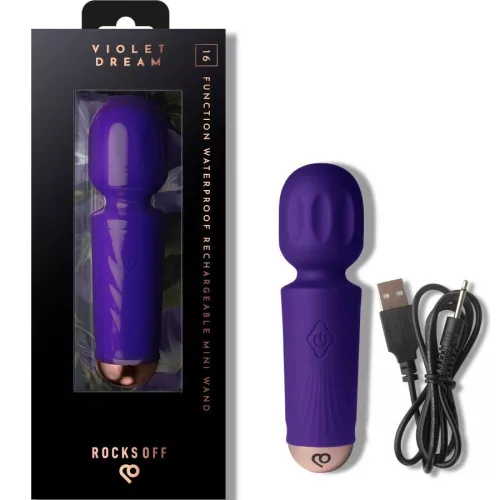 ROCKS-OFF – mini újratölthető masszírozó vibrátor 16 funkcióval