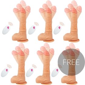   CYBER SILICOCK – távirányítós reális vibrátor 20,9 cm