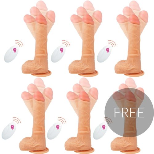 CYBER SILICOCK – távirányítós reális vibrátor 20,9 cm