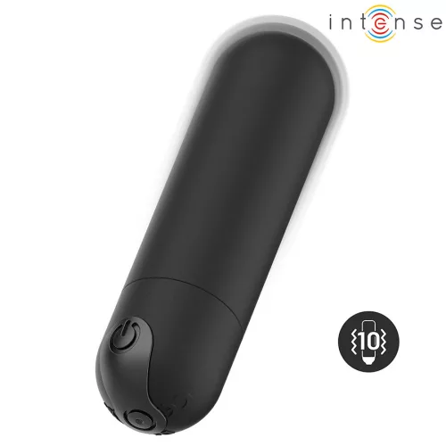 INTENSE - KAREN mini, újratölthető vibráló golyó feketében