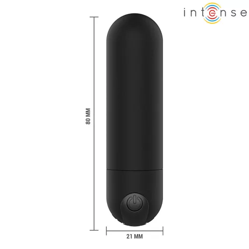 INTENSE - KAREN mini, újratölthető vibráló golyó feketében