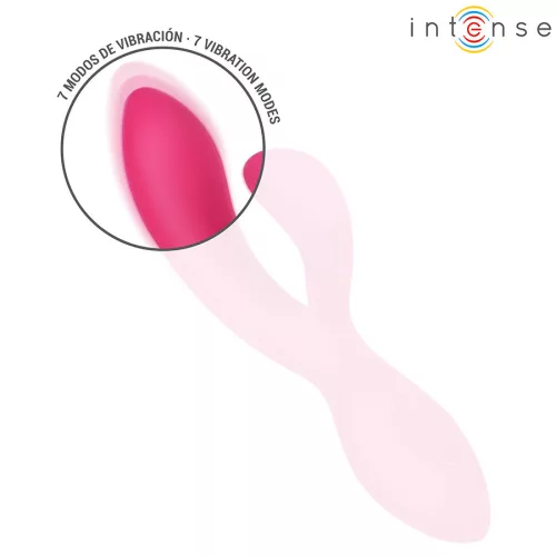 Intense Vibrátor állítható, 7 mód, USB töltés 19,7 cm fekete