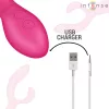 Intense Vibrátor állítható, 7 mód, USB töltés 19,7 cm fekete