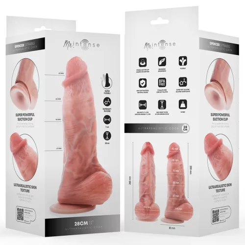 MR INTENSE - extra nagy szilikon dildó 28 cm - érzéki élmény