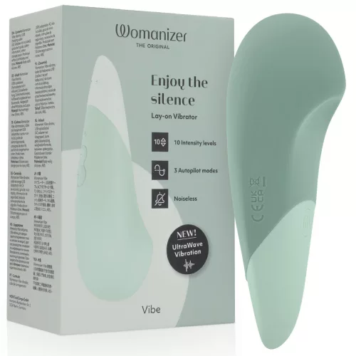 Womanizer Vibrátor UltraWave rezgés, csendes, vízálló zöld színű