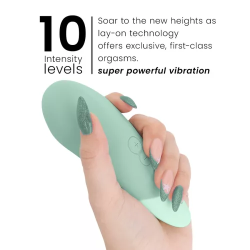 Womanizer Vibrátor UltraWave rezgés, csendes, vízálló zöld színű