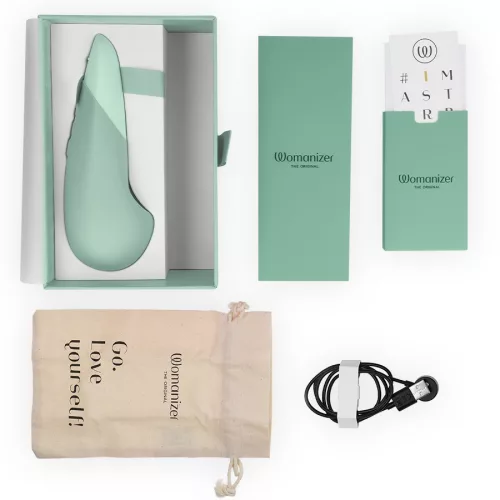 Womanizer Vibrátor UltraWave rezgés, csendes, vízálló zöld színű