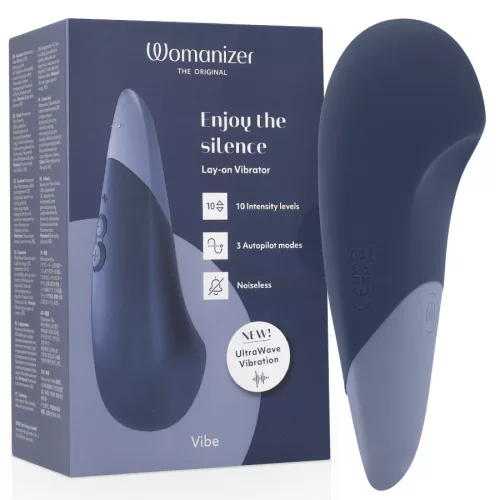 Womanizer Vibrátor UltraWave rezgés, 10 fokozat, csendes sötétkék
