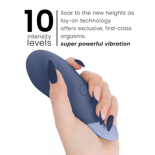 Womanizer Vibrátor UltraWave rezgés, 10 fokozat, csendes sötétkék