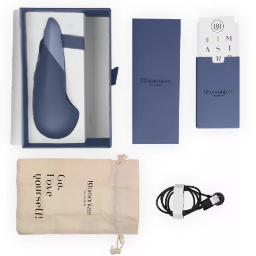 Womanizer Vibrátor UltraWave rezgés, 10 fokozat, csendes sötétkék