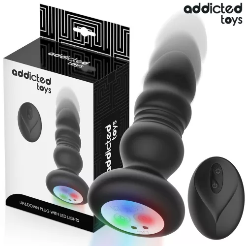 ADDICTED TOYS – forgó, vibráló anális dugó távirányítóval