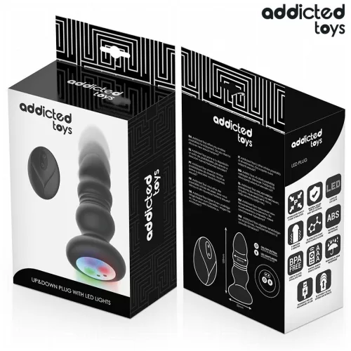 ADDICTED TOYS – forgó, vibráló anális dugó távirányítóval