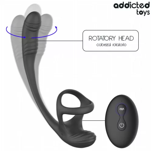 ADDICTED TOYS – vibráló análdugó herék stimulálóval