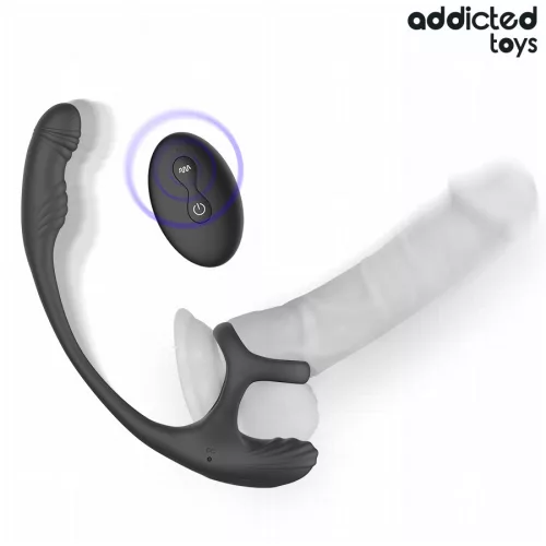 ADDICTED TOYS – vibráló análdugó herék stimulálóval