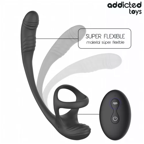 ADDICTED TOYS – vibráló análdugó herék stimulálóval