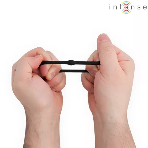 Intense péniszgyűrű szett 4 darabos rugalmas, kényelmes 2,7-3,9 cm átmérő fekete