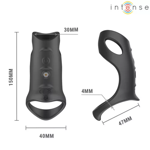 Addicted Toys Péniszgyűrű Rezgő, Állítható, Felső stimuláló 3 cm fekete