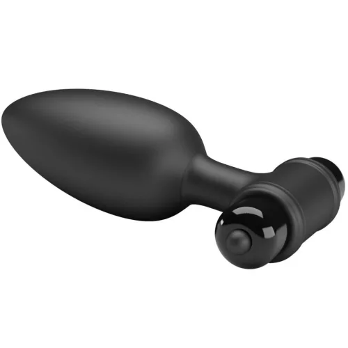 Mr Play Anál plug Rezgő, 10 mód USB-töltés Fekete