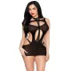 Leg Avenue Body és Mini Ruha Szexi Kivágások Fekete Egyméret