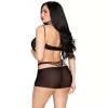 Leg Avenue Body és Mini Ruha Szexi Kivágások Fekete Egyméret